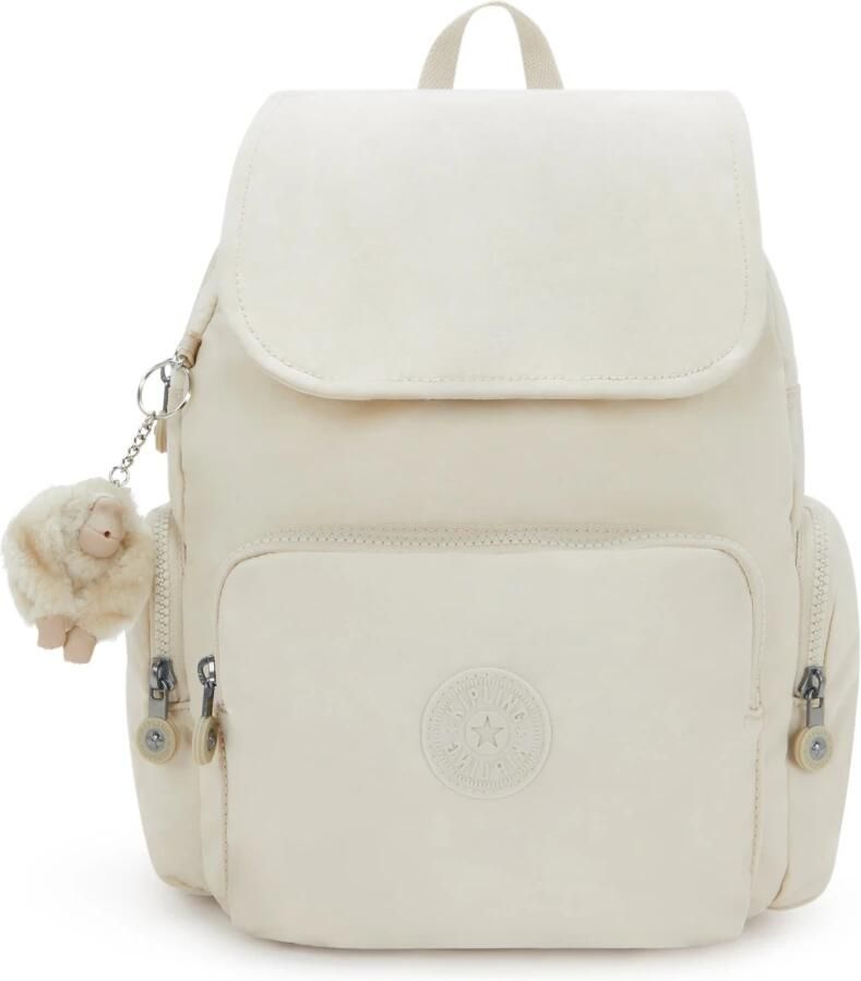 Kipling Stad Rits Rugzak Beige Dames