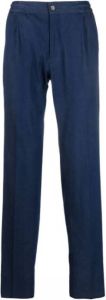 Kiton Blauwe relaxed-fit elastische jeans Blauw Heren