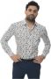 Kiton Bloemenfantasie Overhemd met Lange Mouwen Grijs Heren - Thumbnail 1