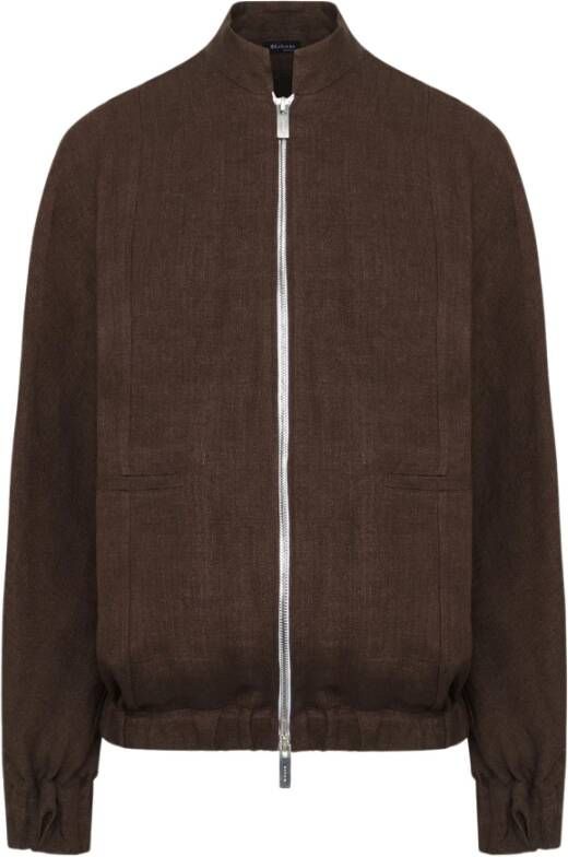 Kiton Bomberjacks Klassieke Stijl Bruin Dames