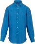 Kiton Casual overhemd Blauw Heren - Thumbnail 1