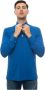 Kiton Cornflower Blue Polo Shirt met Lange Mouwen Blauw Heren - Thumbnail 1