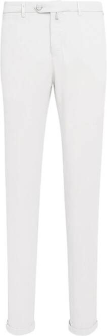 Kiton Elastische witte broek Wit Heren