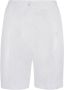 Kiton Elegante Linnen Bermuda Shorts White Dames - Thumbnail 1