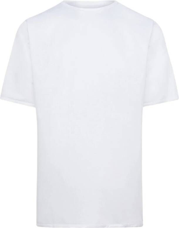 Kiton Glanzend wit katoenen T-shirt Wit Heren