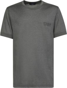 Kiton Grijze T-shirts voor heren Comfort en stijl Grijs Heren