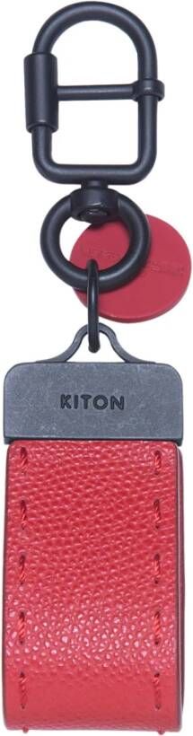 Kiton Keychain -kalfsleer Rood Heren