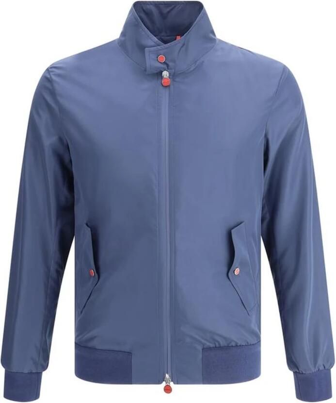 Kiton Waterdichte jas met dubbele rits voor heren Blue Heren