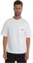 Kiton Logo Zak Oversized T-Shirt White Heren - Thumbnail 1