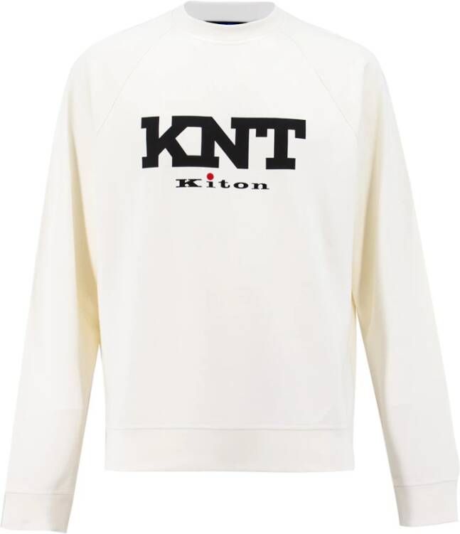 Kiton Moderne Upgrade Sweatshirt White Heren