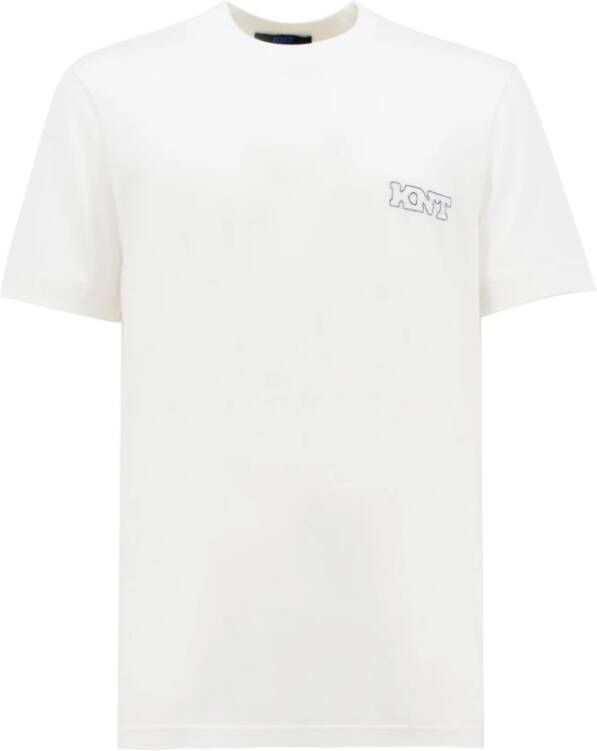 Kiton Nieuwe Texturen T-Shirt White Heren