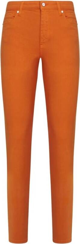 Kiton Oranje Slim-fit Denim Jeans Oranje Dames