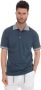 Kiton Polo shirt met korte mouwen en contrastafwerking Blauw Heren - Thumbnail 1