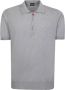 Kiton Polo T-shirt met rits Grijs Heren - Thumbnail 1