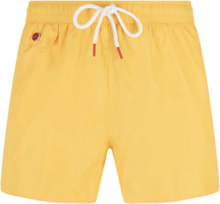 Kiton Short Shorts Geel Heren