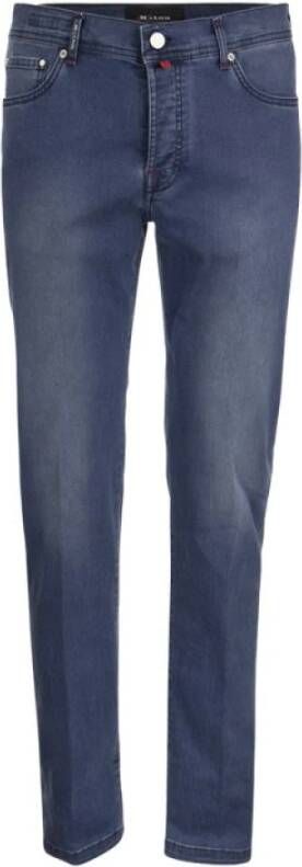 Kiton Slim-fit Jeans Blauw Heren