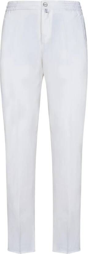 Kiton Slim-fit Trousers Wit Heren