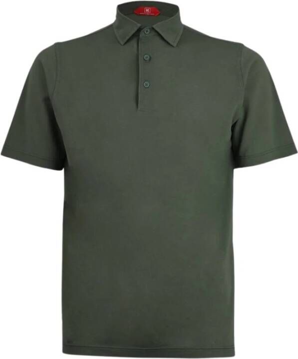 Kiton Stijlvolle Positano Polo Shirt voor heren Groen Heren