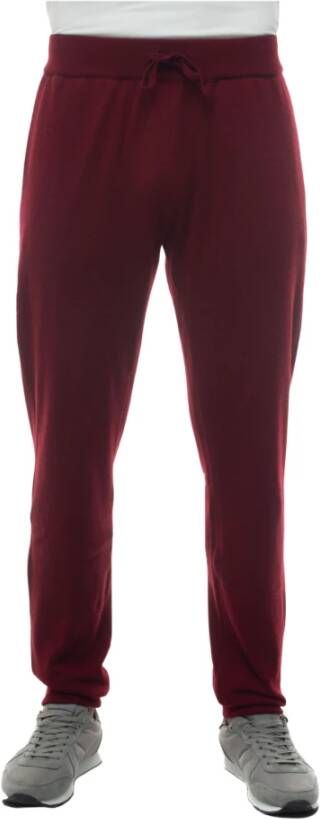 Kiton Stretch Taille Sweatpants Bruin Heren