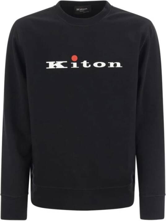 Kiton Sweatshirt Zwart Heren