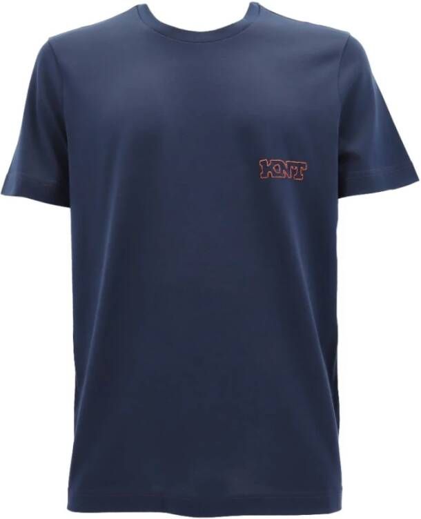 Kiton T-shirt Umm025701000 Blauw Heren