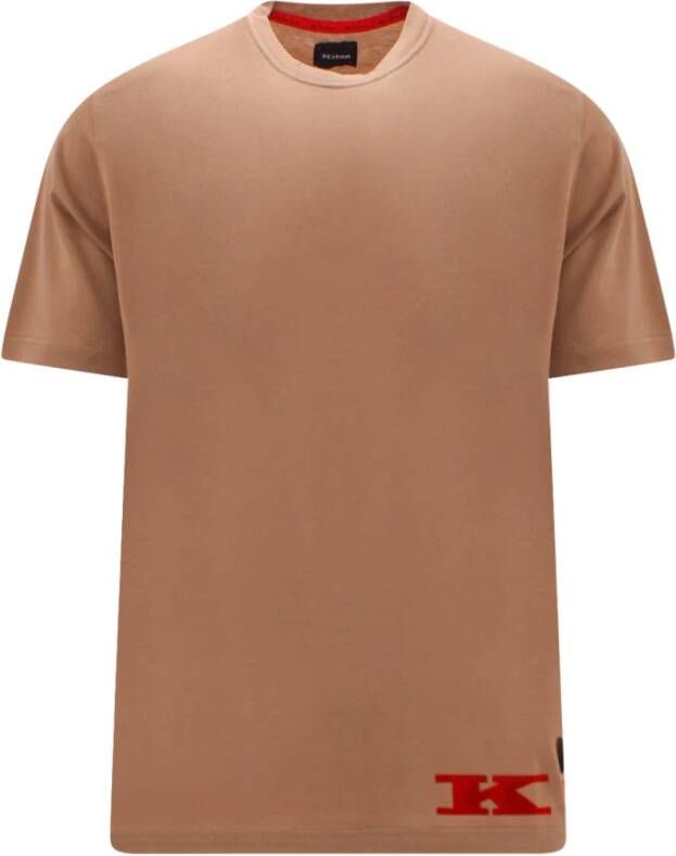 Kiton T-Shirts Bruin Heren