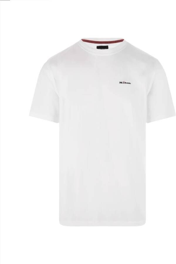 Kiton T-Shirts Klassieke Collectie White Heren