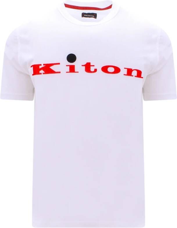 Kiton T-Shirts Wit Heren