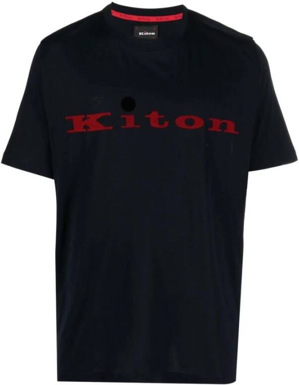 Kiton T-Shirts Zwart Heren