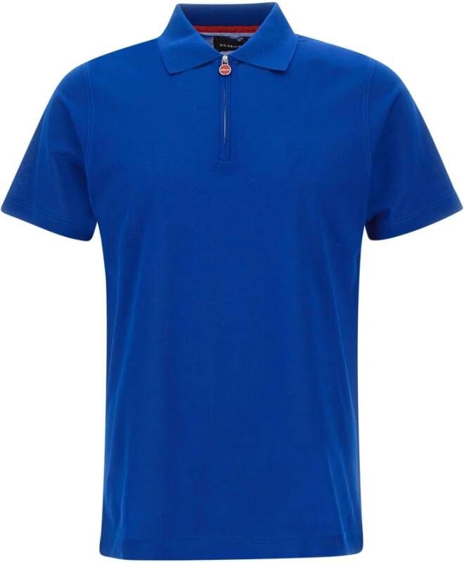 Kiton Tijdloos Poloshirt voor Heren Blauw Heren