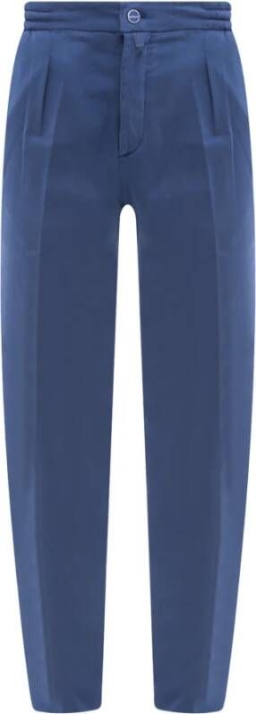 Kiton Trousers Blauw Heren