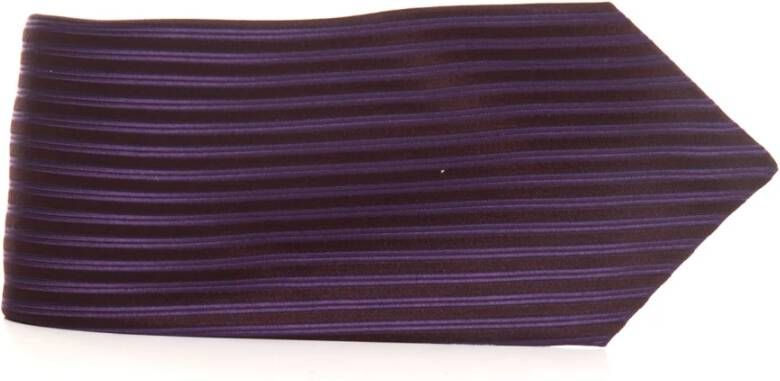 Kiton Verhoog uw formele kleding met een 7-voudige zijden stropdas Purple Heren