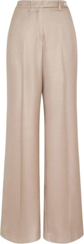 Kiton Wide Trousers Beige Dames