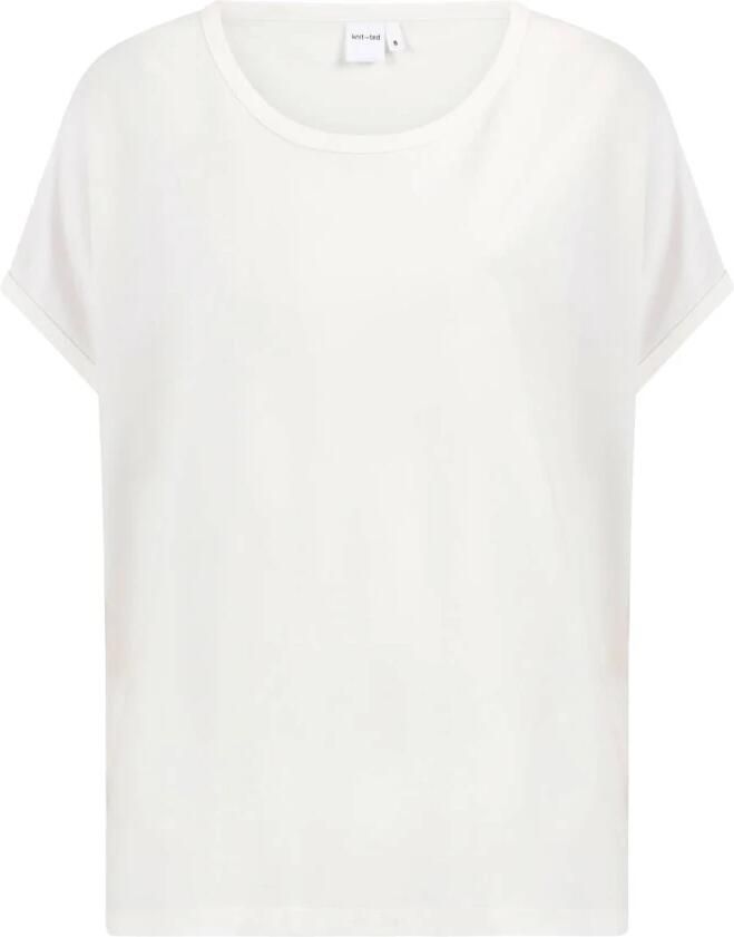 Knit-ted Emma T-shirt in gebreide stijl Beige Dames - Foto 4