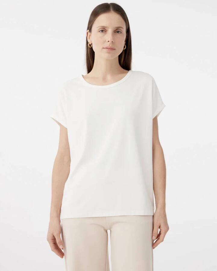 Knit-ted Emma T-shirt in gebreide stijl Beige Dames