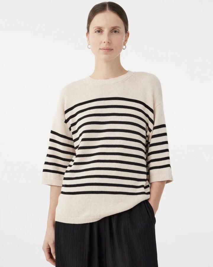 Knit-ted Korte Mouw Pullover Nanda Beige Dames - Foto 5