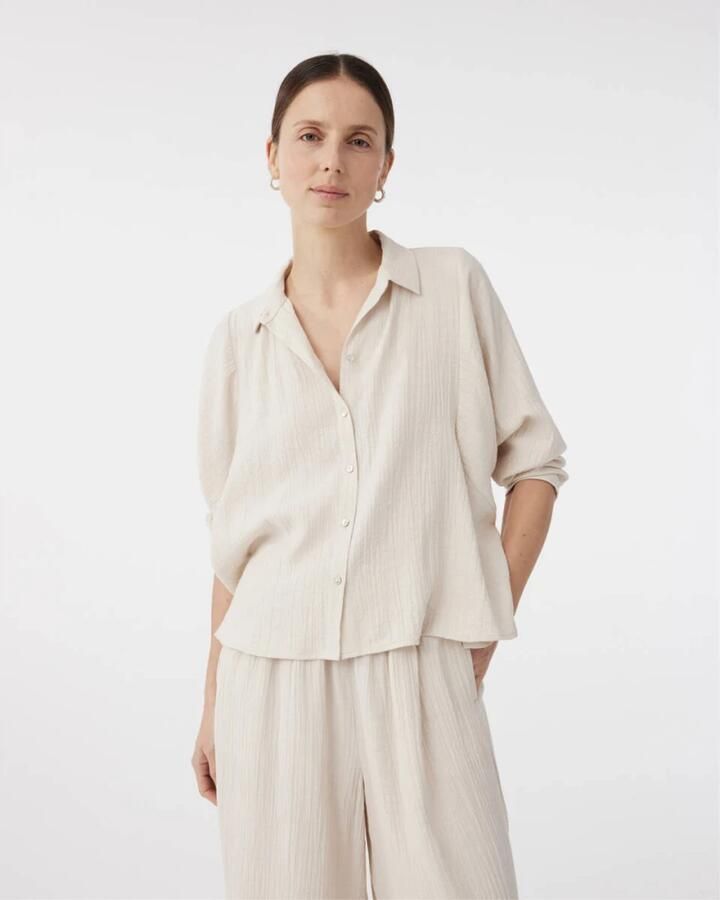 Knit-ted Lange Mouw Blouse Rosan Beige Dames - Foto 5