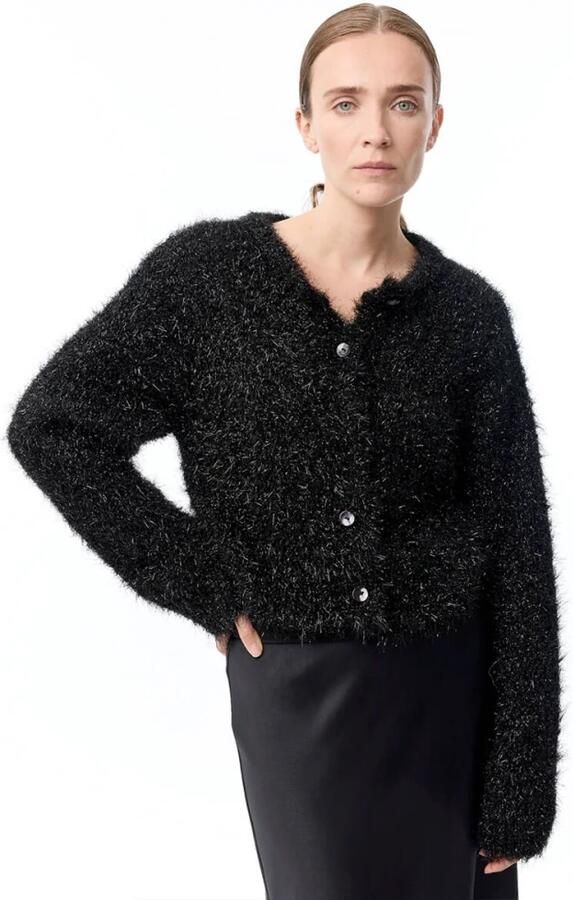 Knit-ted Zwarte Lynn Cardigan voor vrouwen Black Dames - Foto 8