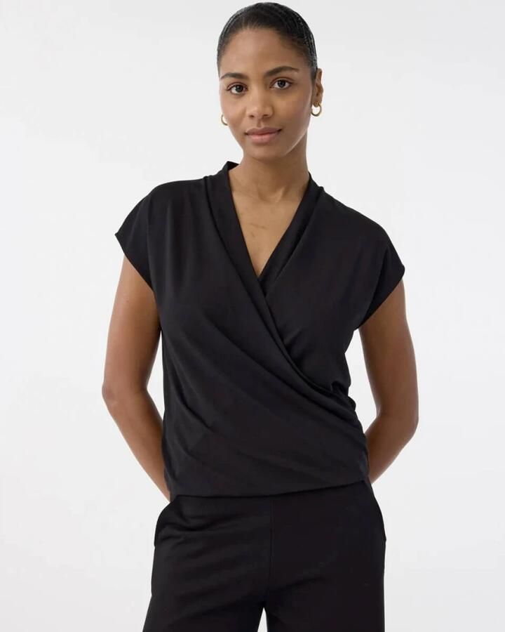 Knit-ted Mouwloze Jet Top Black Dames - Foto 3