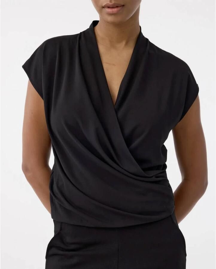 Knit-ted Mouwloze Jet Top Black Dames - Foto 2