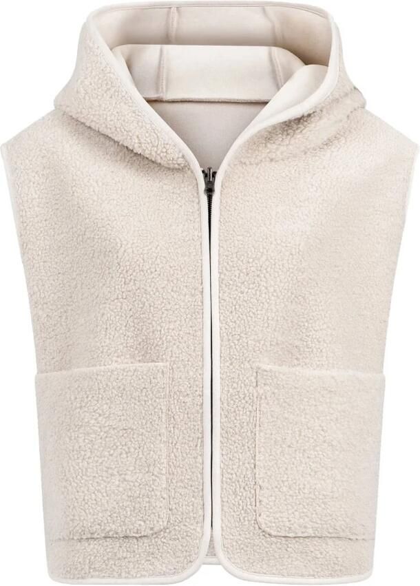 Knit-ted Stijlvol Jasje Bowie Jas Beige Dames - Foto 4