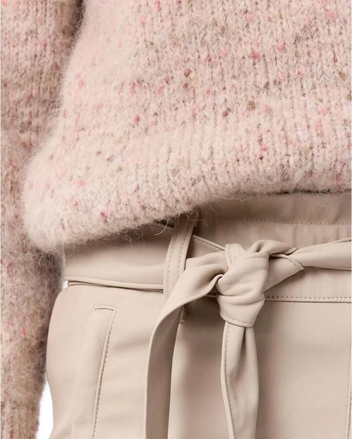 Knit-ted Stijlvolle Broek Francis Beige Dames