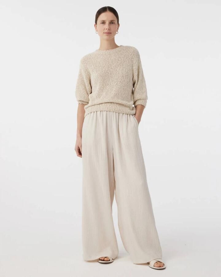 Knit-ted Stijlvolle Broek Jalou Beige Dames