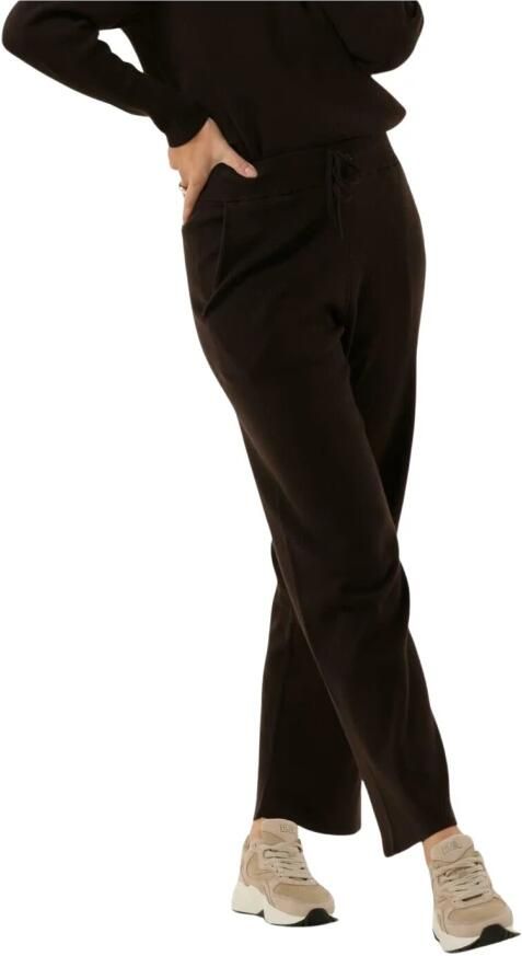 Knit-ted Wijde Pijp Bruine Broek Noor Brown Dames - Foto 5