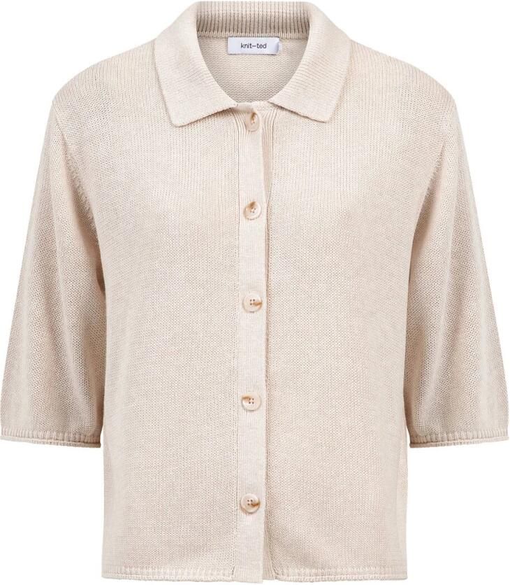 KNIT-TED Dames Truien & Vesten Yoshi Ecru - Foto 8