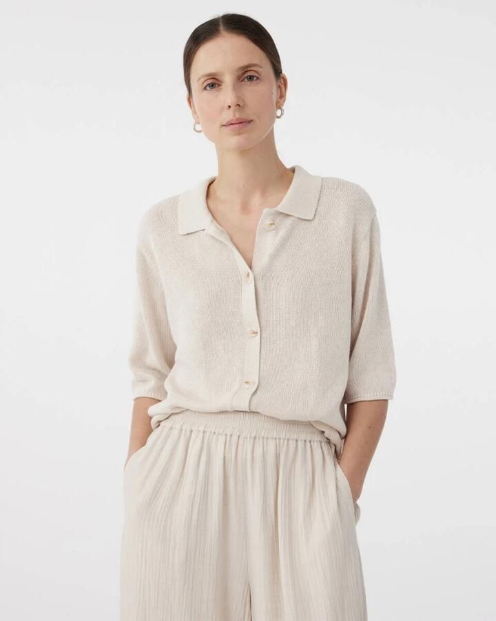 KNIT-TED Dames Truien & Vesten Yoshi Ecru - Foto 6