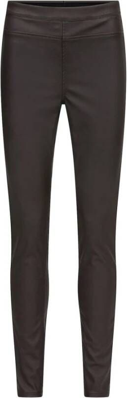 Knit-ted Leather Pants Bruin Dames