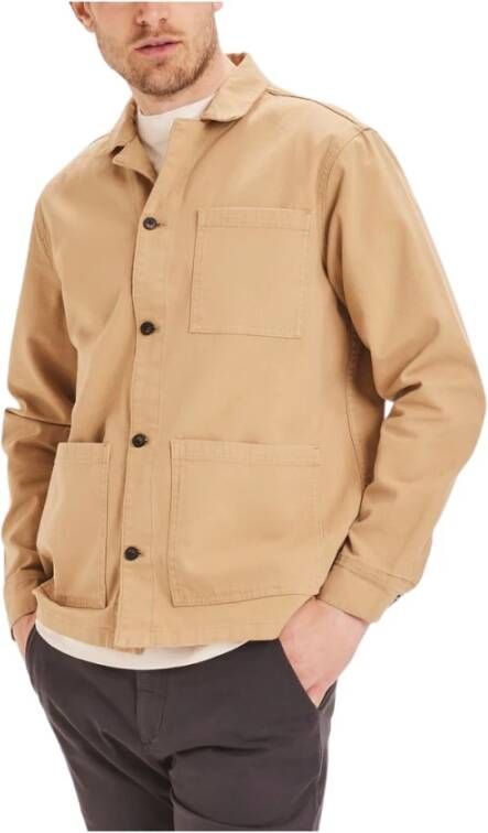 Knowledge Cotton Apparel Jasje Beige Heren