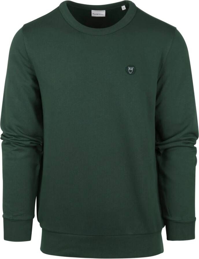 KnowledgeCotton Apparel Sweater Donkergroen - Foto 1