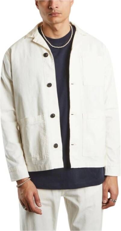 Knowledge Cotton Apparel Pine Jacket in Gots -gecertificeerde katoen White Heren